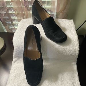 Anne Klein black suede